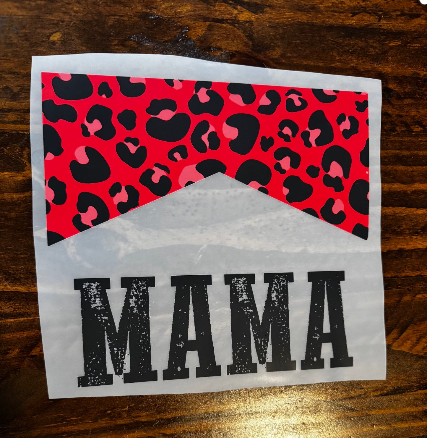 Mama Red Leopard T-shirt