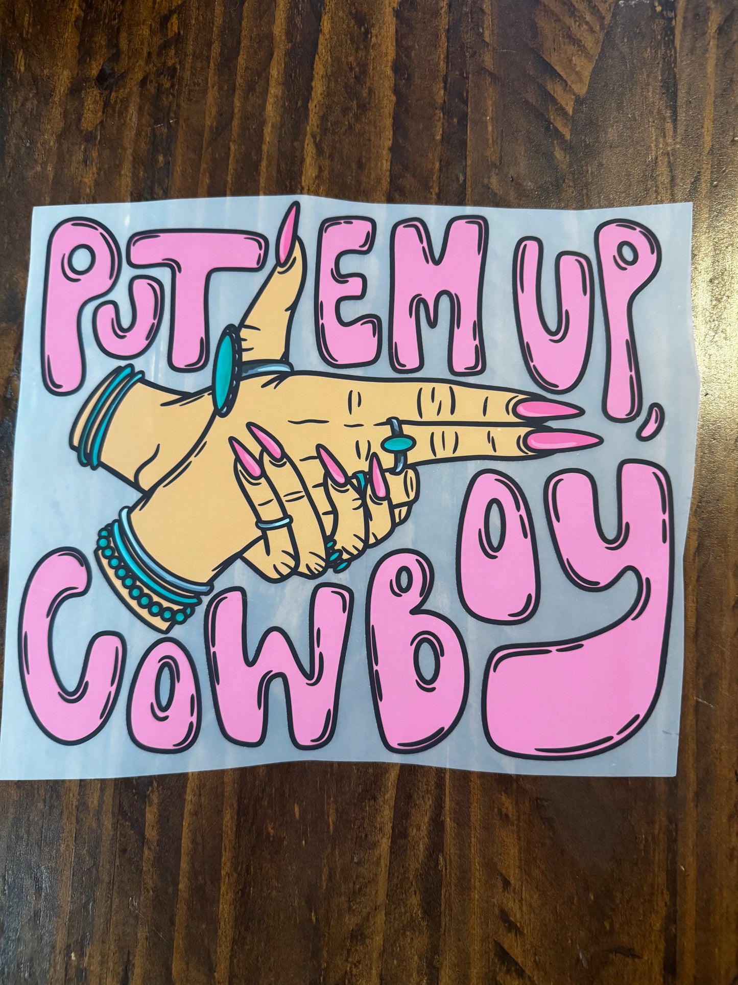 Put Em Up Cowboy T-shirt Design