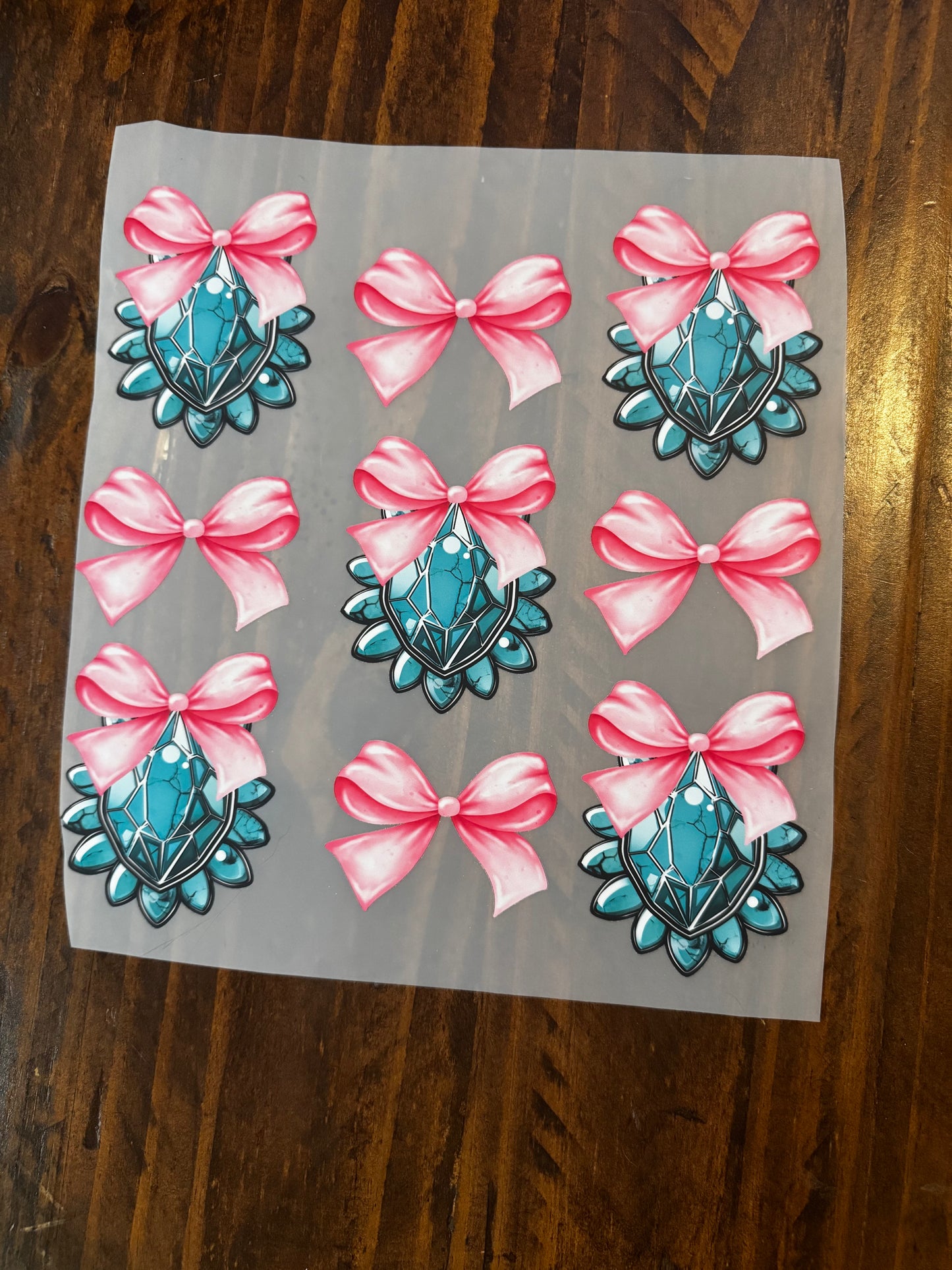 Turquoise and Bows T-shirt