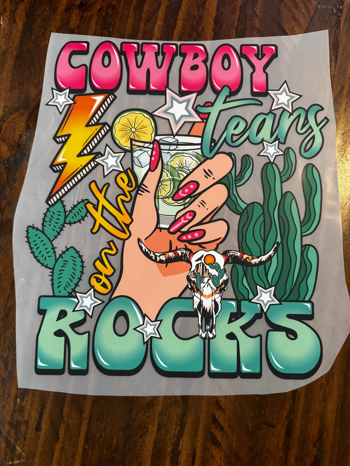 Cowboy Tears on the Rocks T-shirt