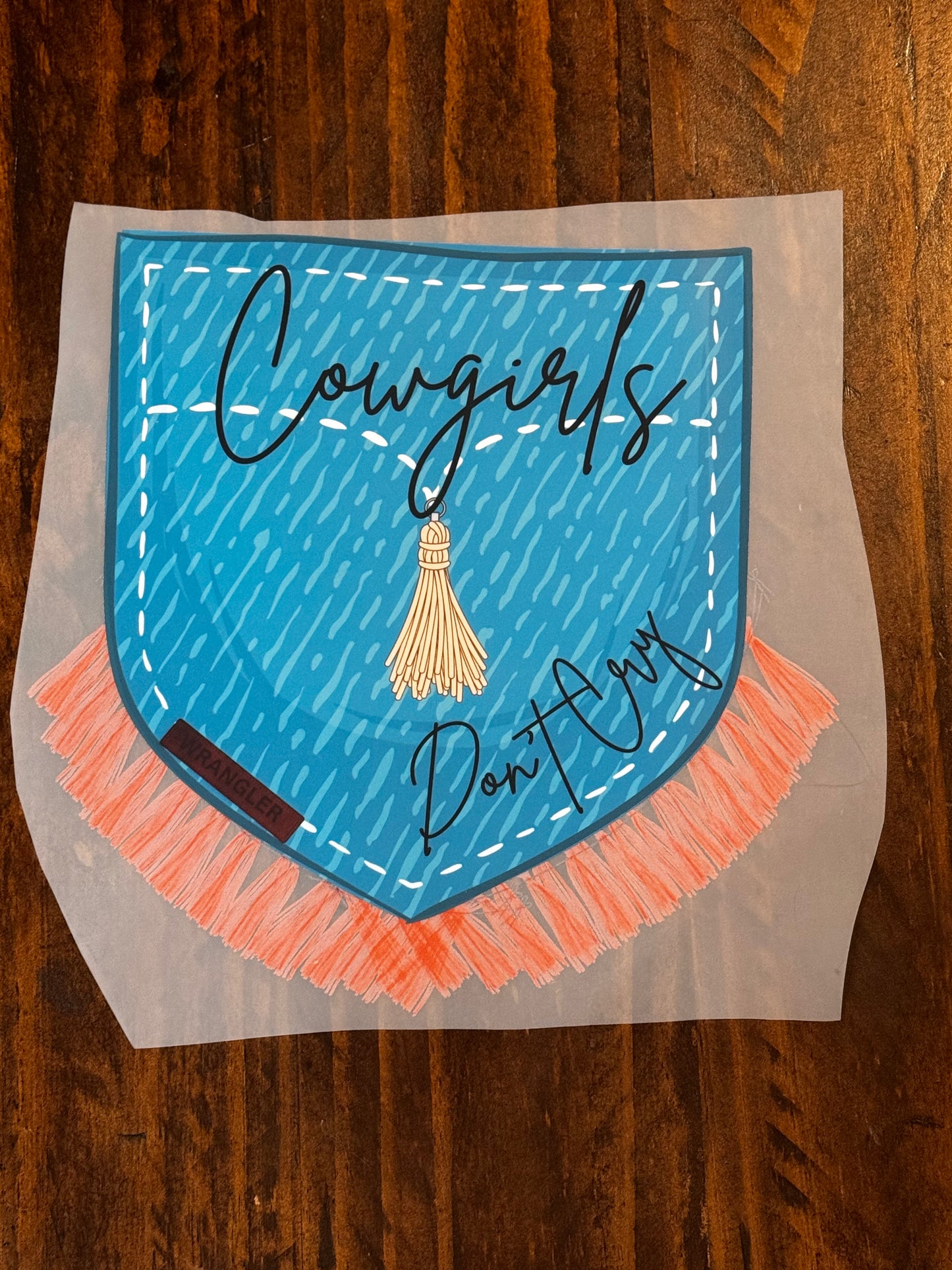 Cowgirls Don't Cry T-shirt Design